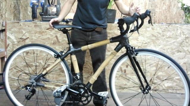 handmade bamboo frame Brown