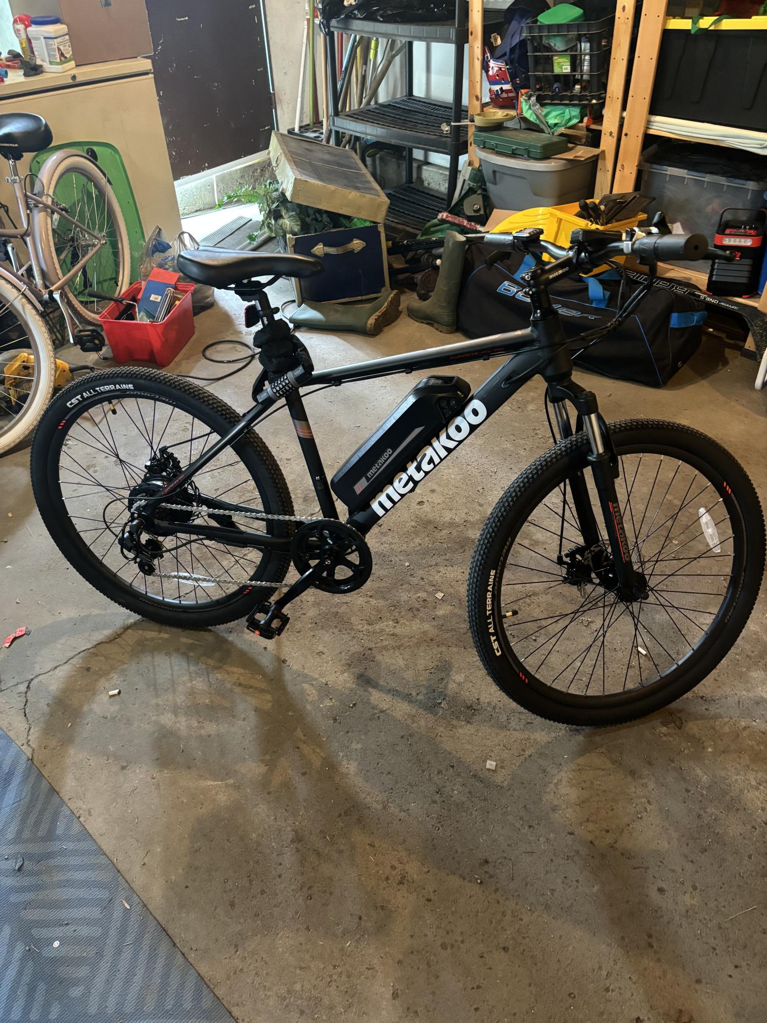 2024 Metakoo Cybertrack 100 Black, White, and Silver, gray or bare metal