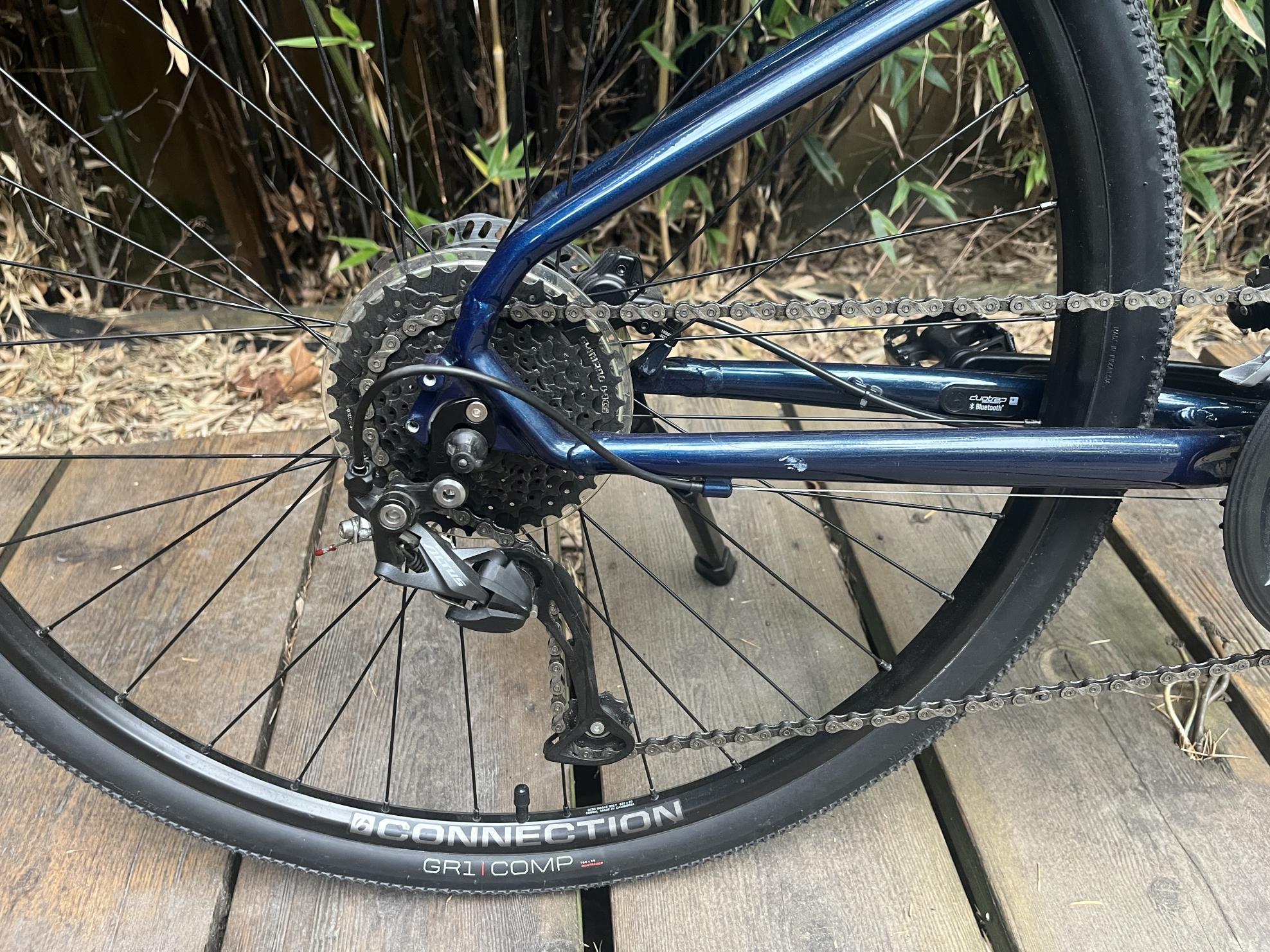 2022 Trek Dual Sport 2 Blue, Silver, gray or bare metal, and Black