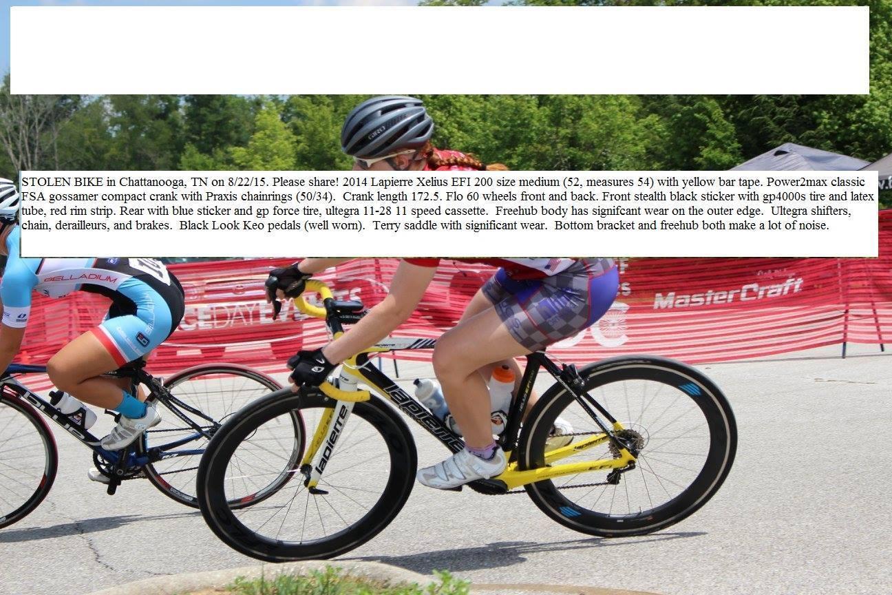 2014 Lapierre Xelius EFI 200 Yellow or Gold, Black, and White