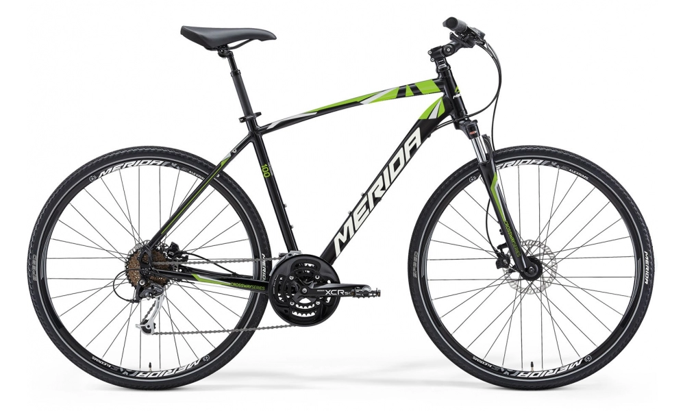 2015 Merida Bikes Crossway 100 Black, Green, and White