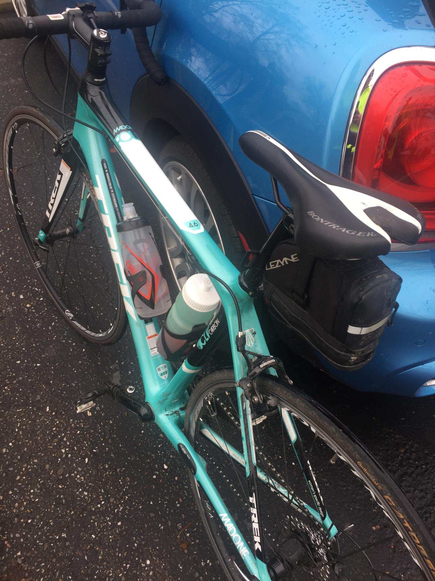 2012 Trek Madone 4.6 WSD (Compact) Teal, White, and Black