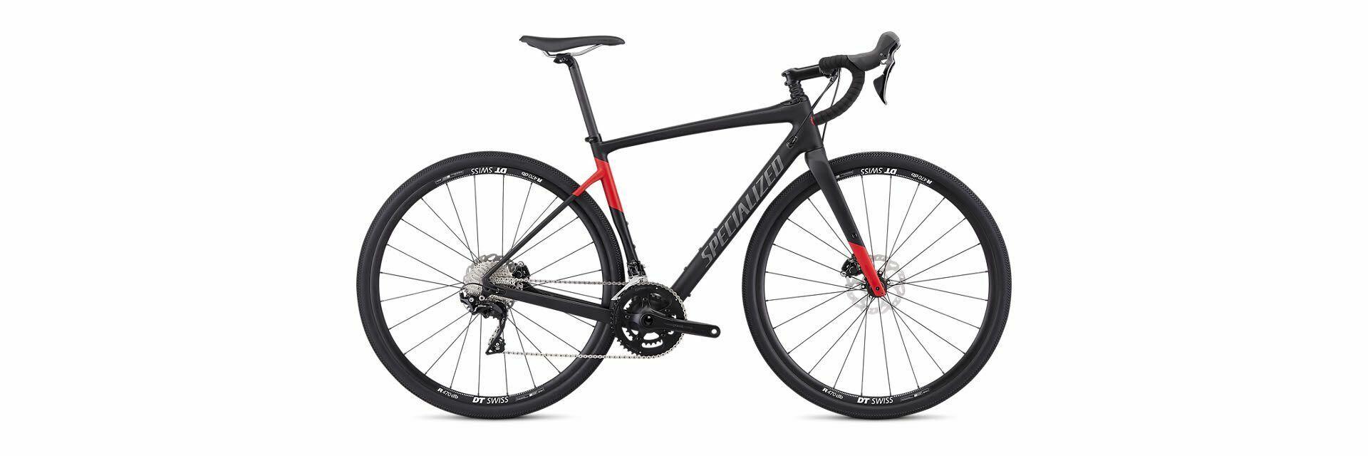 2019 Specialized 95419-6052 Diverge Blk/Red 52cm Black