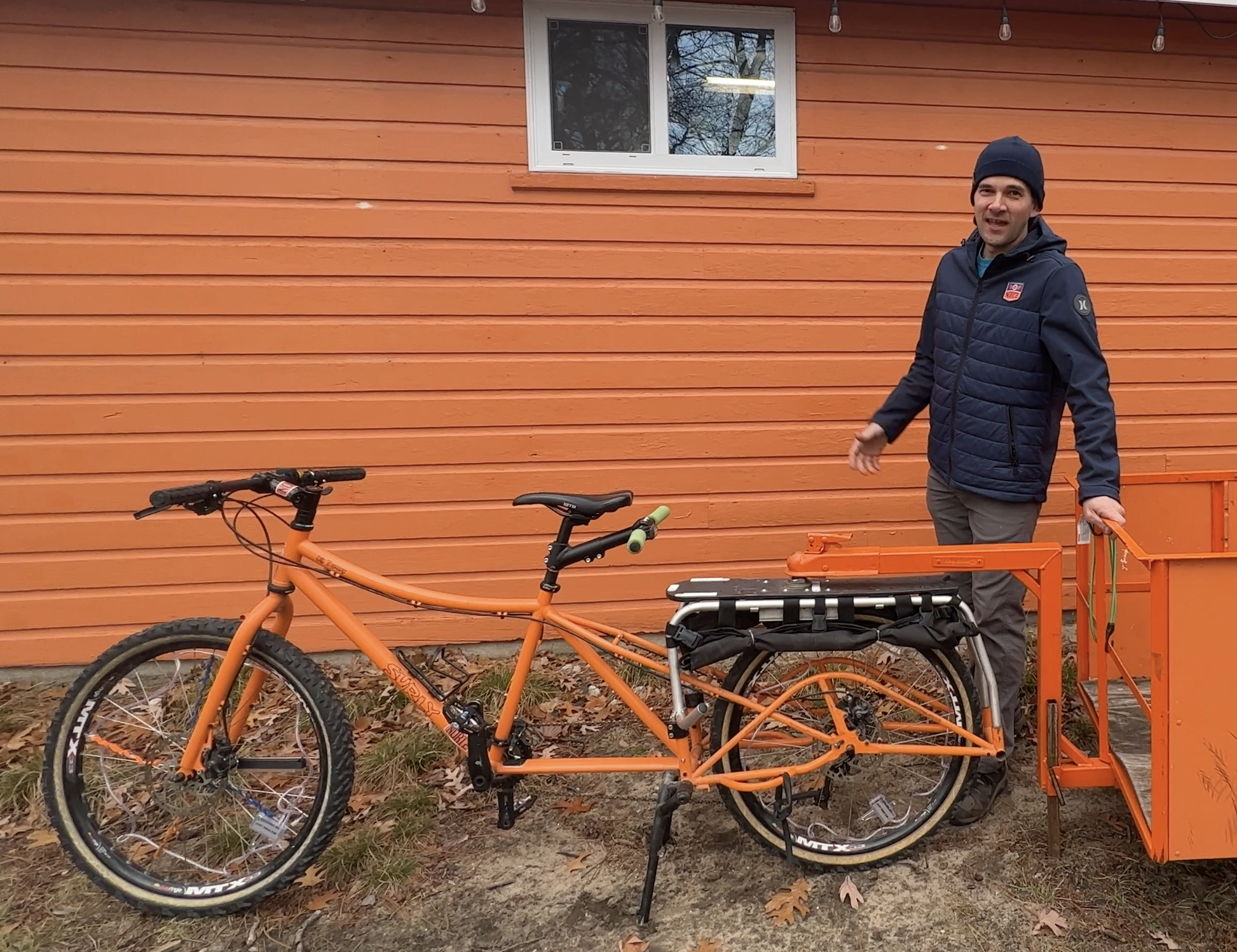 Surly Big Dummy cargo bike (rear storage) Orange
