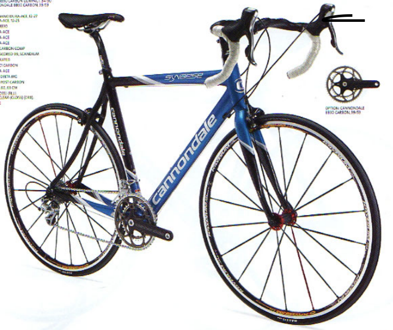 2008 Cannondale Synapse Carbon SL 3 (compact) Blue