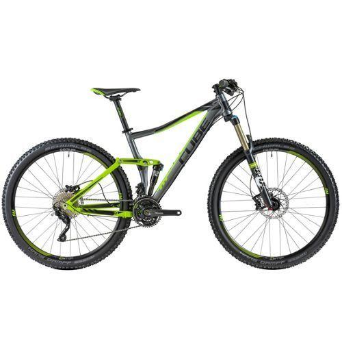 2014 Cube Sting 140 Pro 29er Suspension Mountainbike Silver or Gray and Green