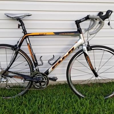 2008 Fuji Ccr 2 Orange and Silver, gray or bare metal