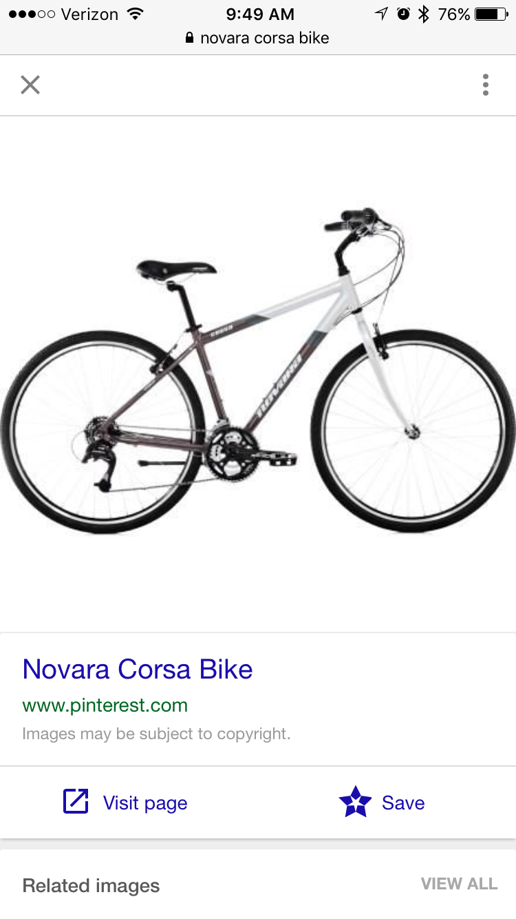 2014 Novara Corsa Small Silver or Gray and Brown