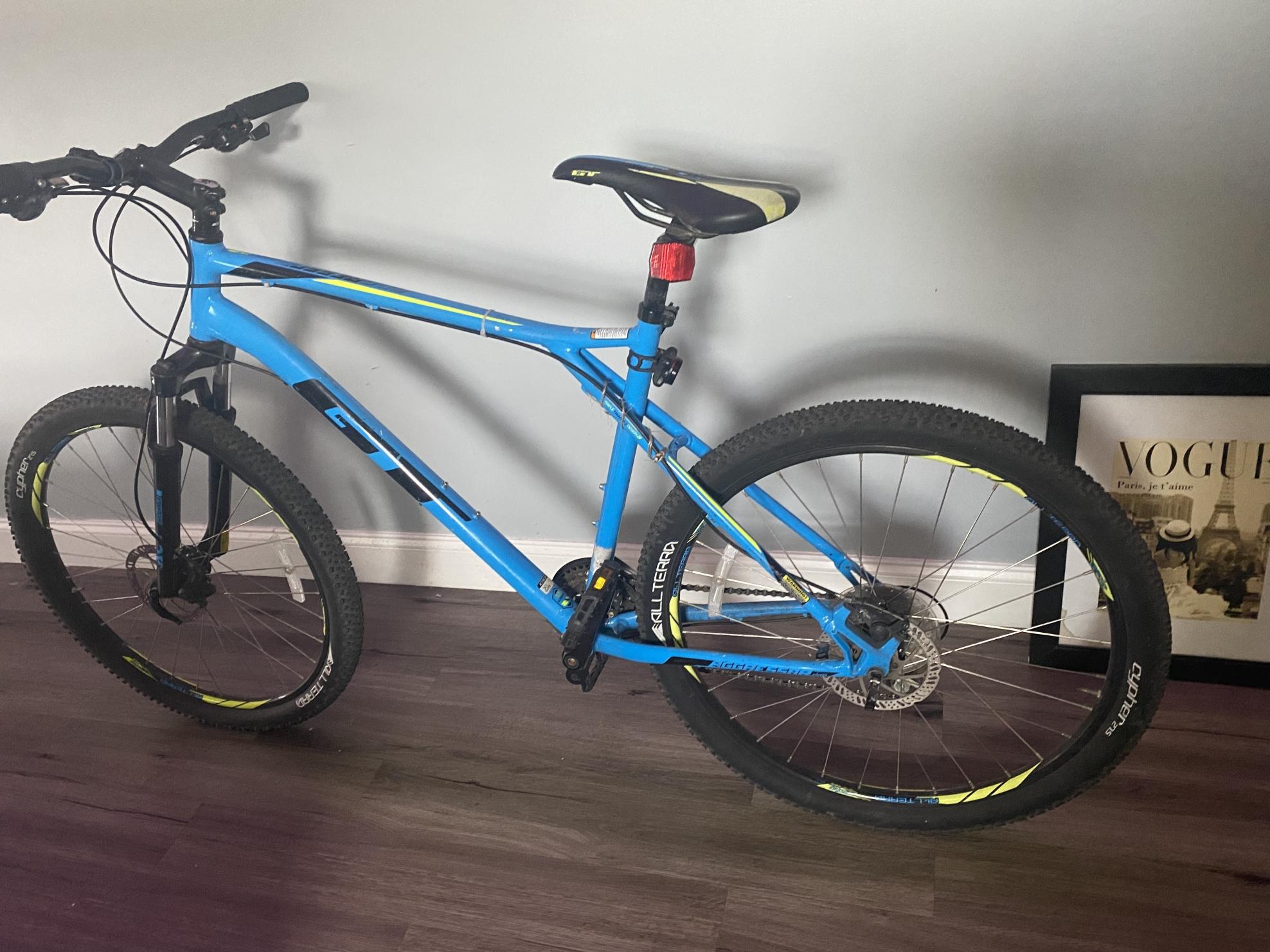 GT Bicycles Blue and Green