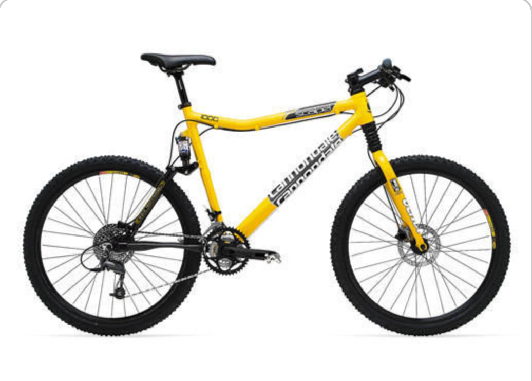 2002 Cannondale Yellow or Gold