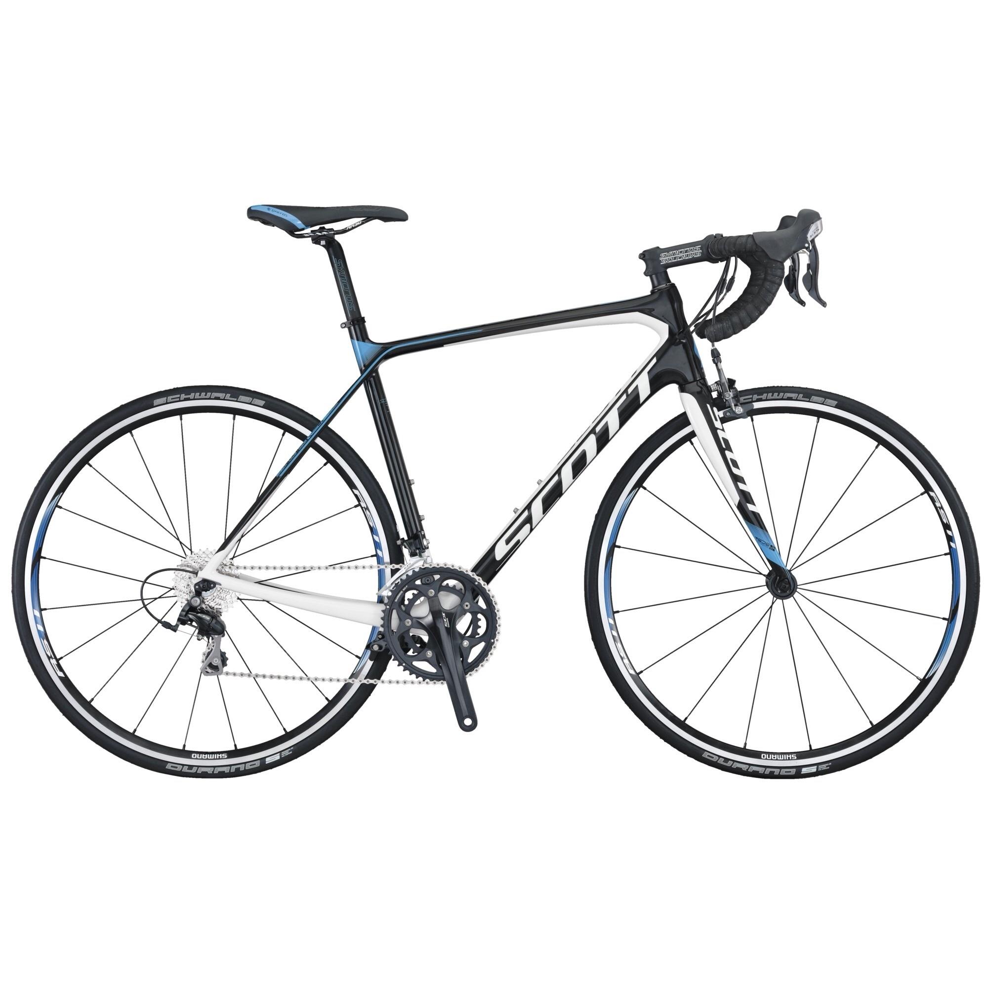 2014 SCOTT Solace 30  White, Blue, and Black