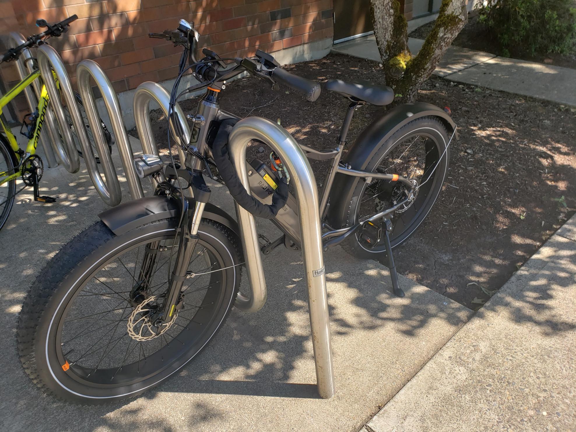 2022 Rad Power Bikes Rad Rover 6 Plus Black and Silver, gray or bare metal