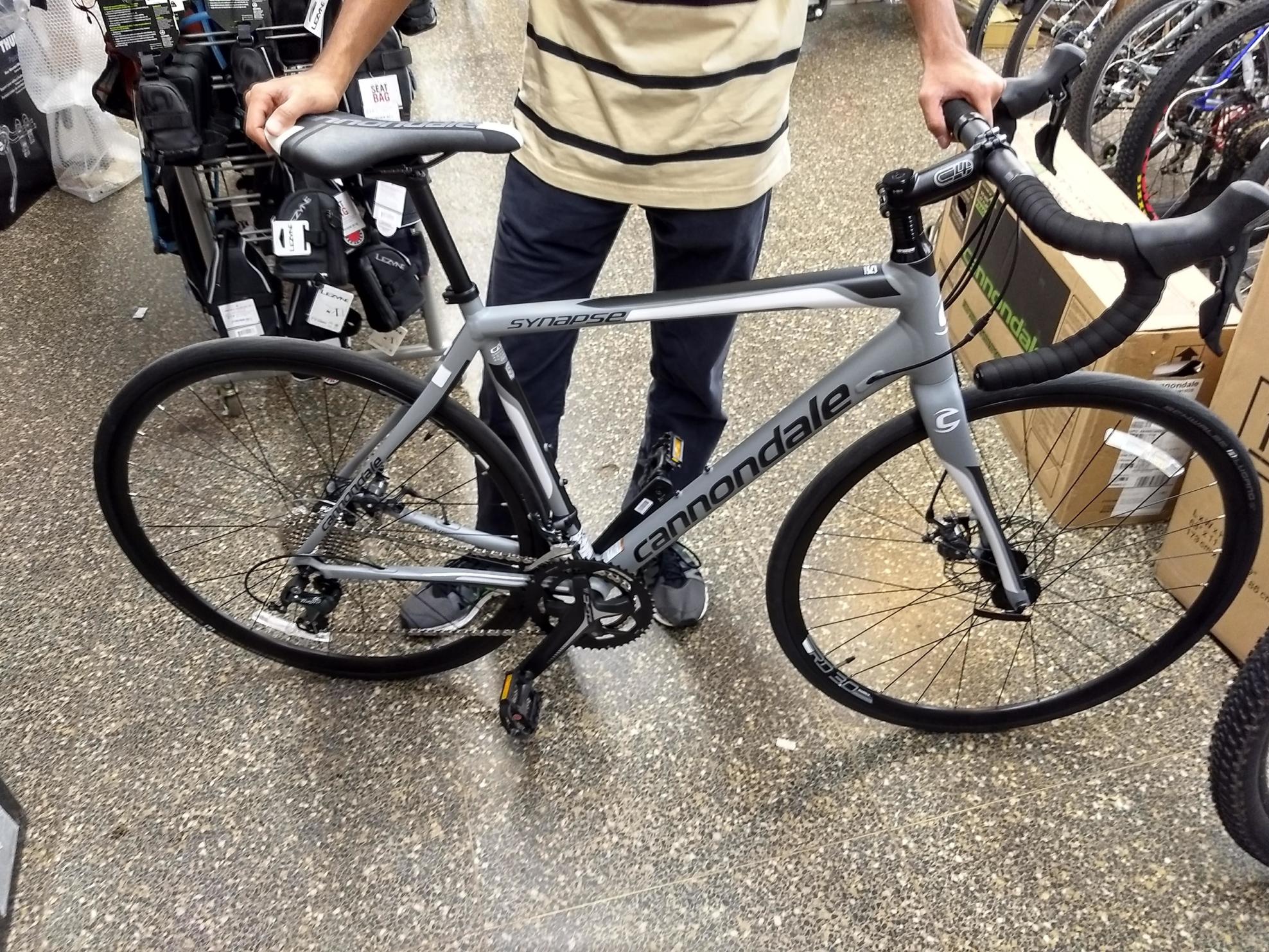 2017 Cannondale Synapse Silver, gray or bare metal