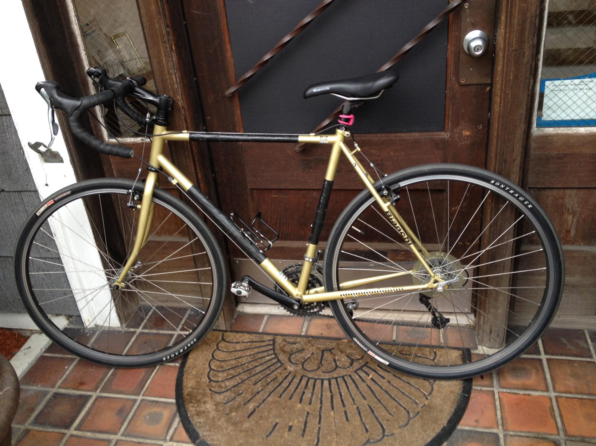 2008 Bianchi Double butted chromoly  Stickers tape or other cover-up