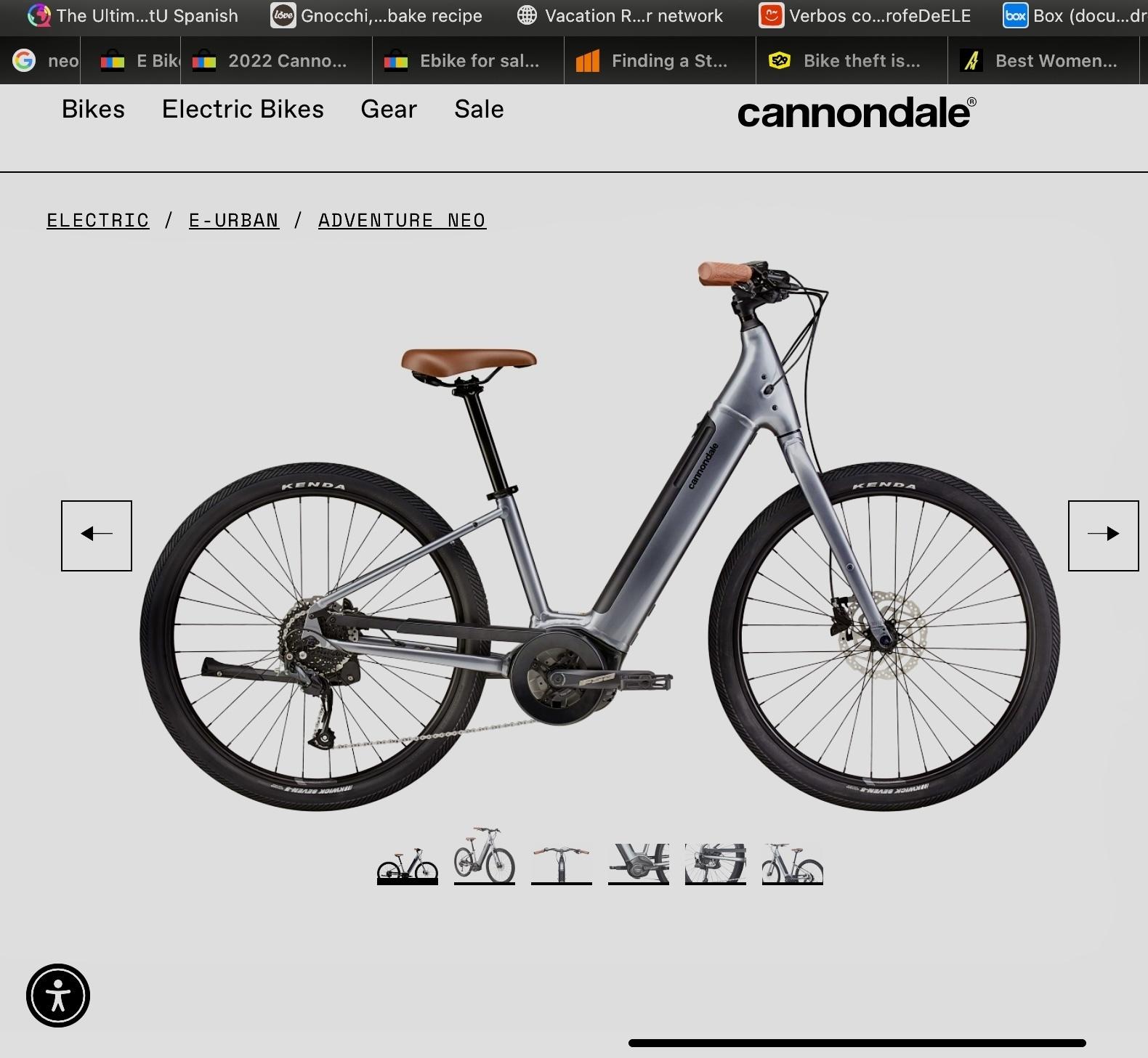2023 Cannondale Neo Adventure 4 Silver, gray or bare metal