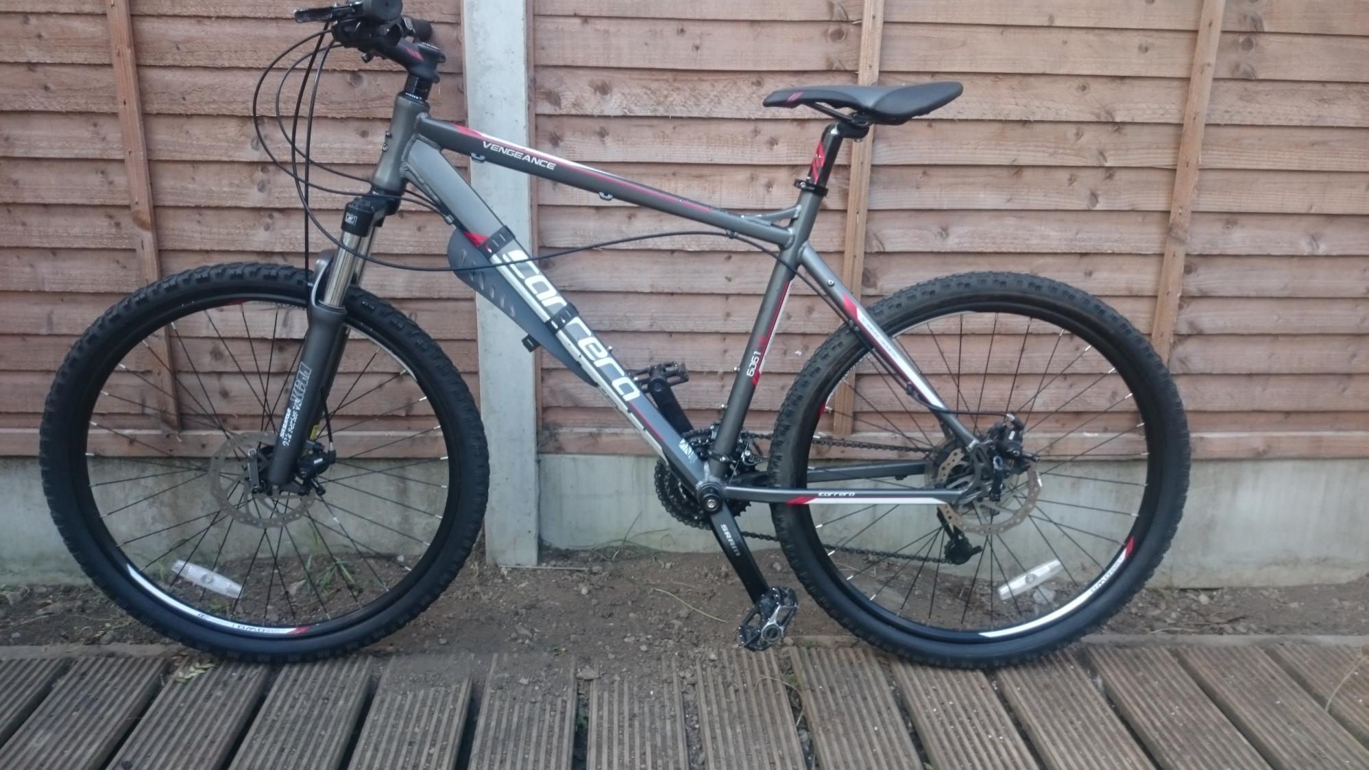 Carrera bicycles Silver or Gray