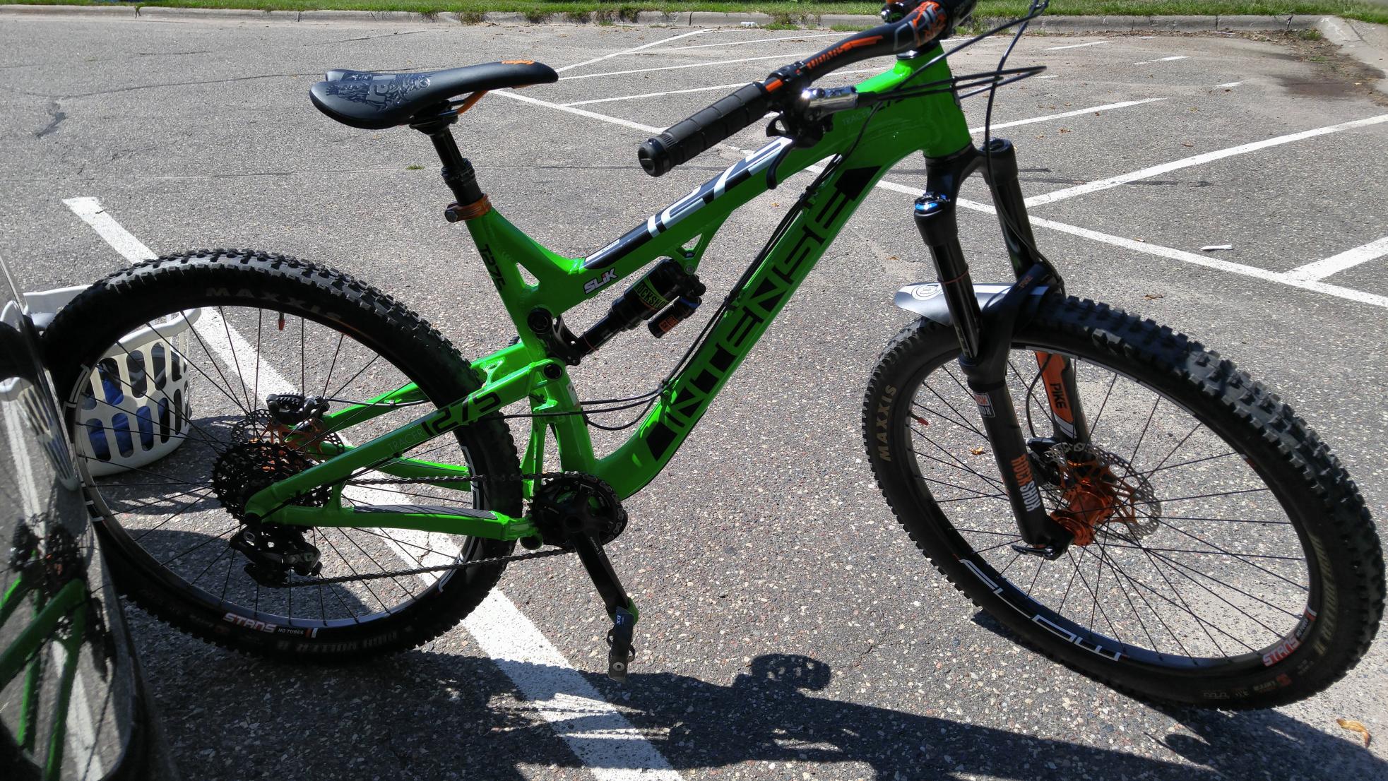 2015 Intense Tracer t275a Green, Orange, and Black
