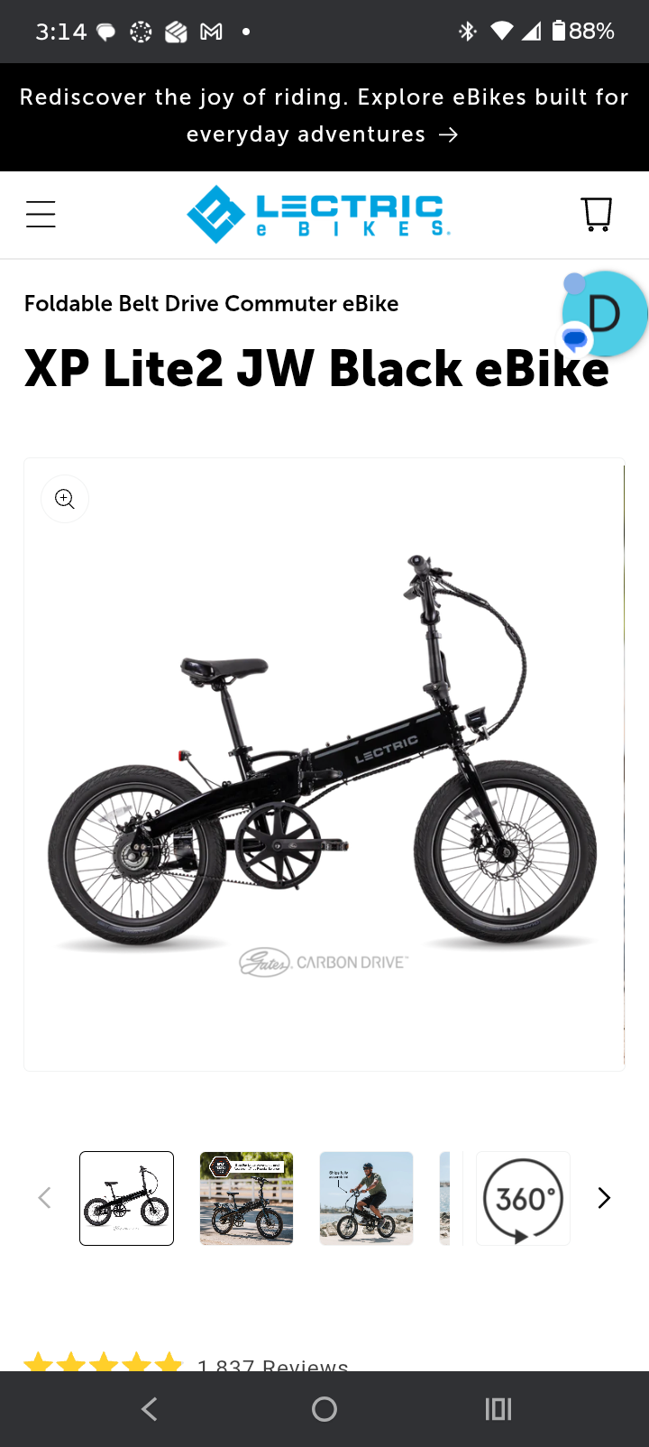 Lectric eBikes XP Lite 2 JW Black Black