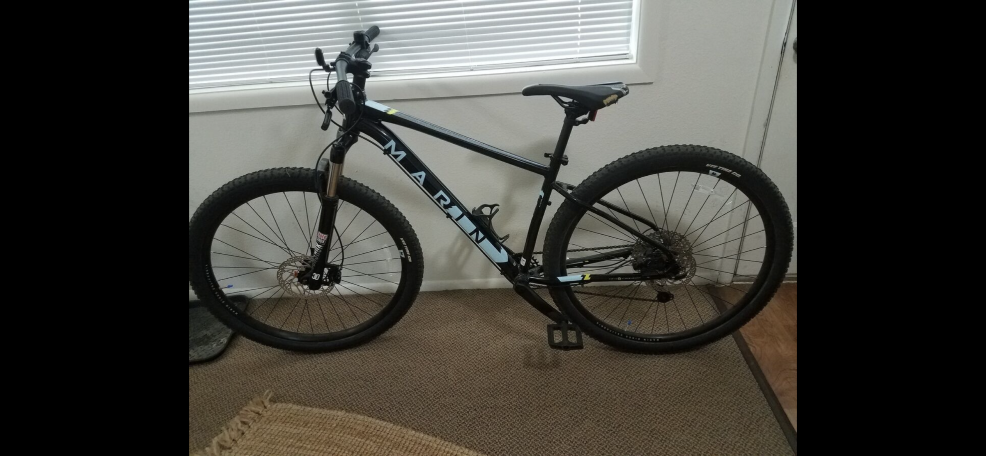 2021 Marin Bikes Rock Spring 2 Black and White