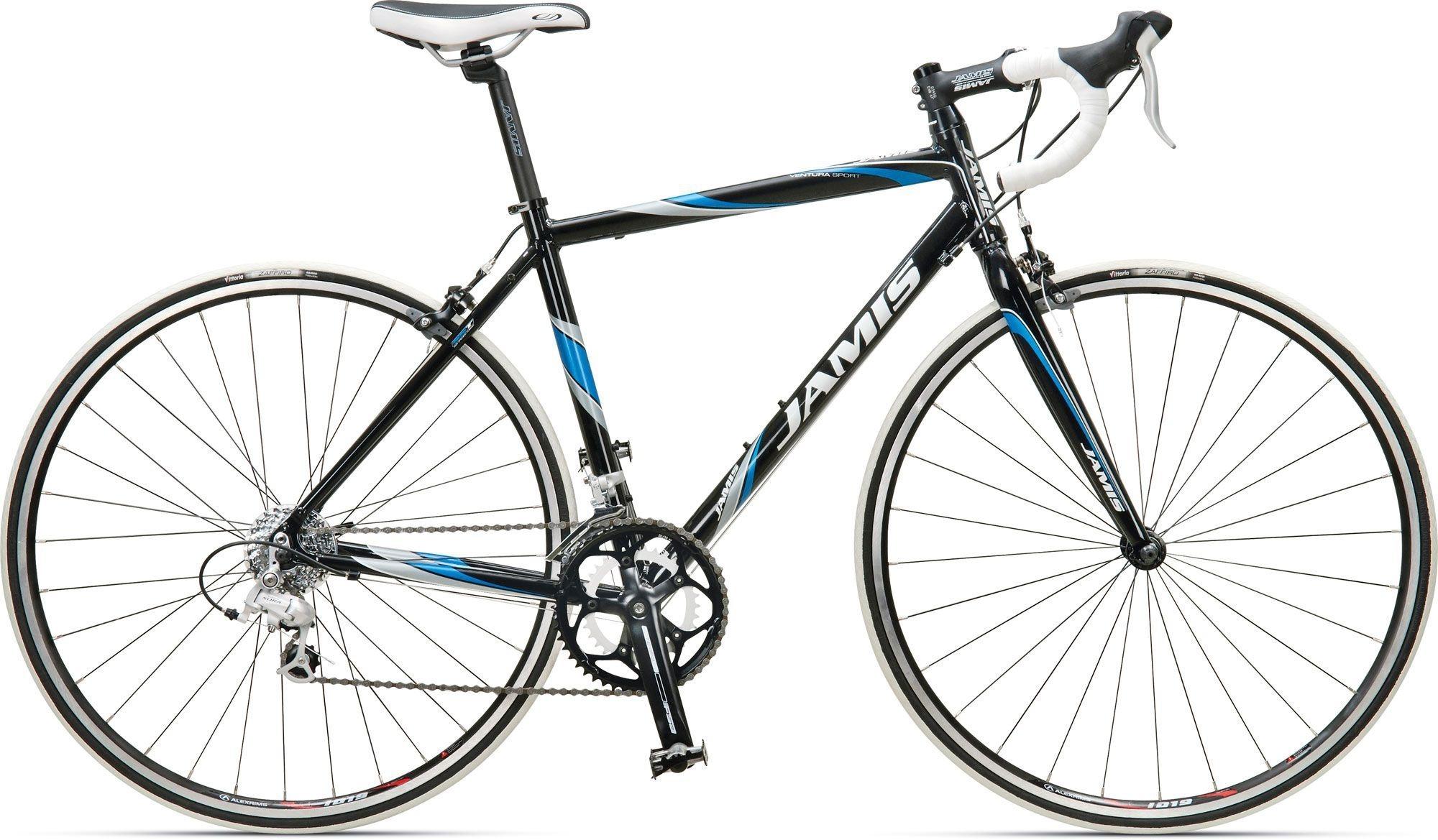 2011 Jamis Ventura Sport, femme road bike bicycle Black, White, and Blue