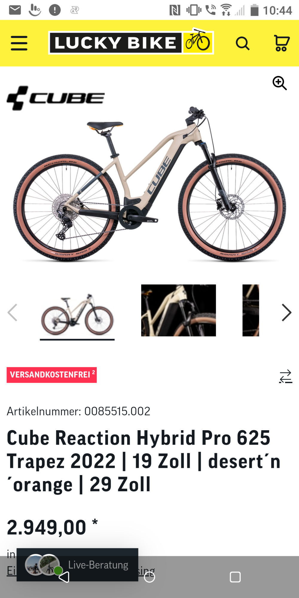 Cube cube reaction hybrid pro 625 allroad ... White