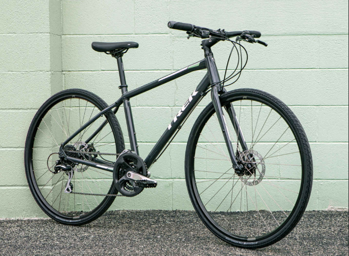 Trek FX1 Silver, gray or bare metal and Teal