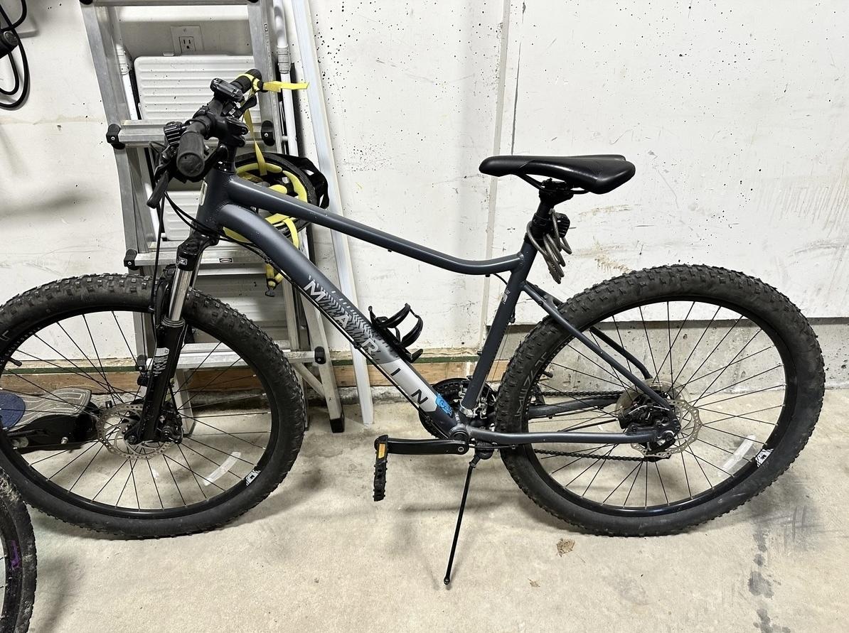 2021 Marin Bikes Wildcat 1 Silver, gray or bare metal