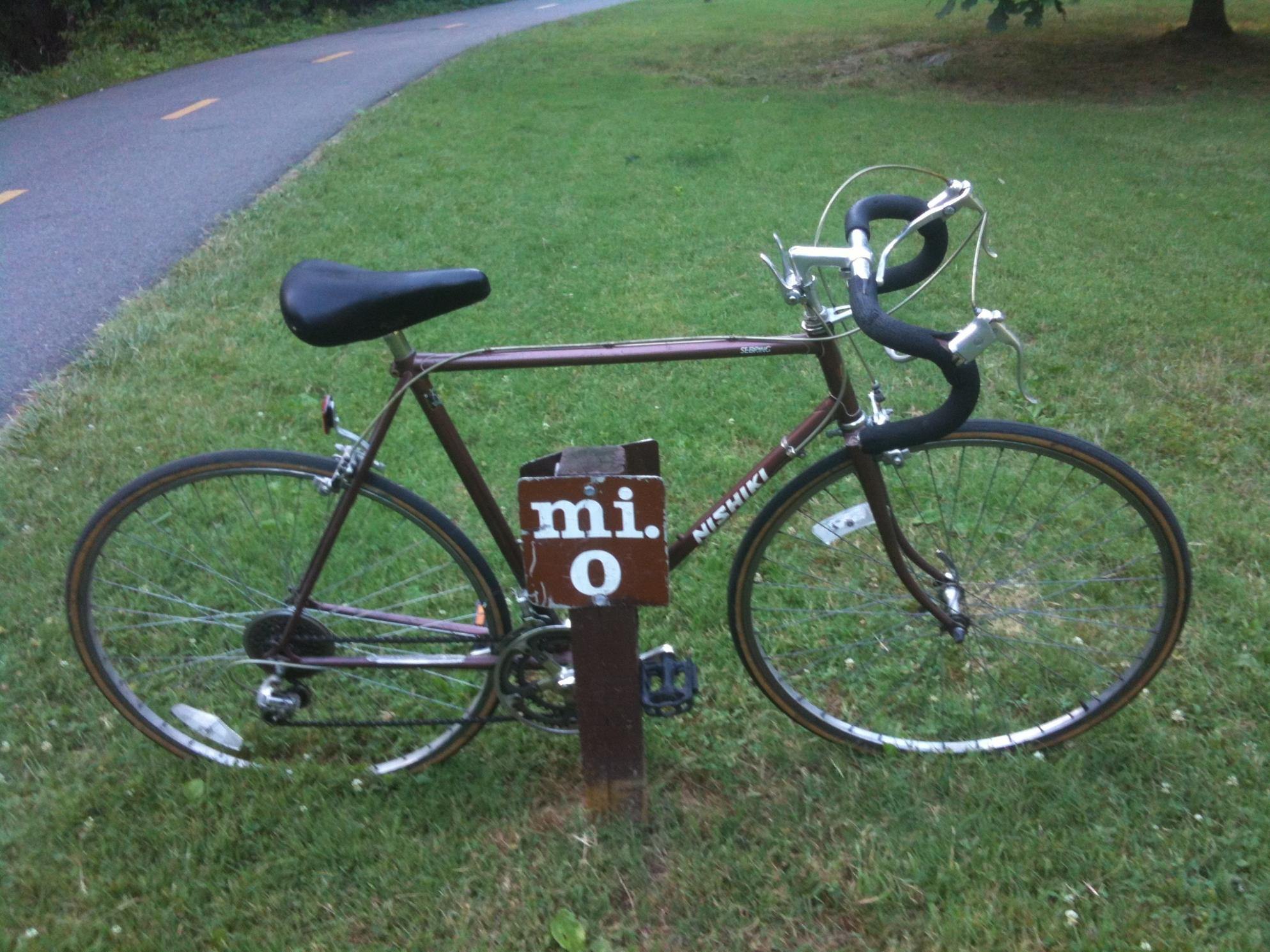 Nishiki Road bike with black tape  Brown