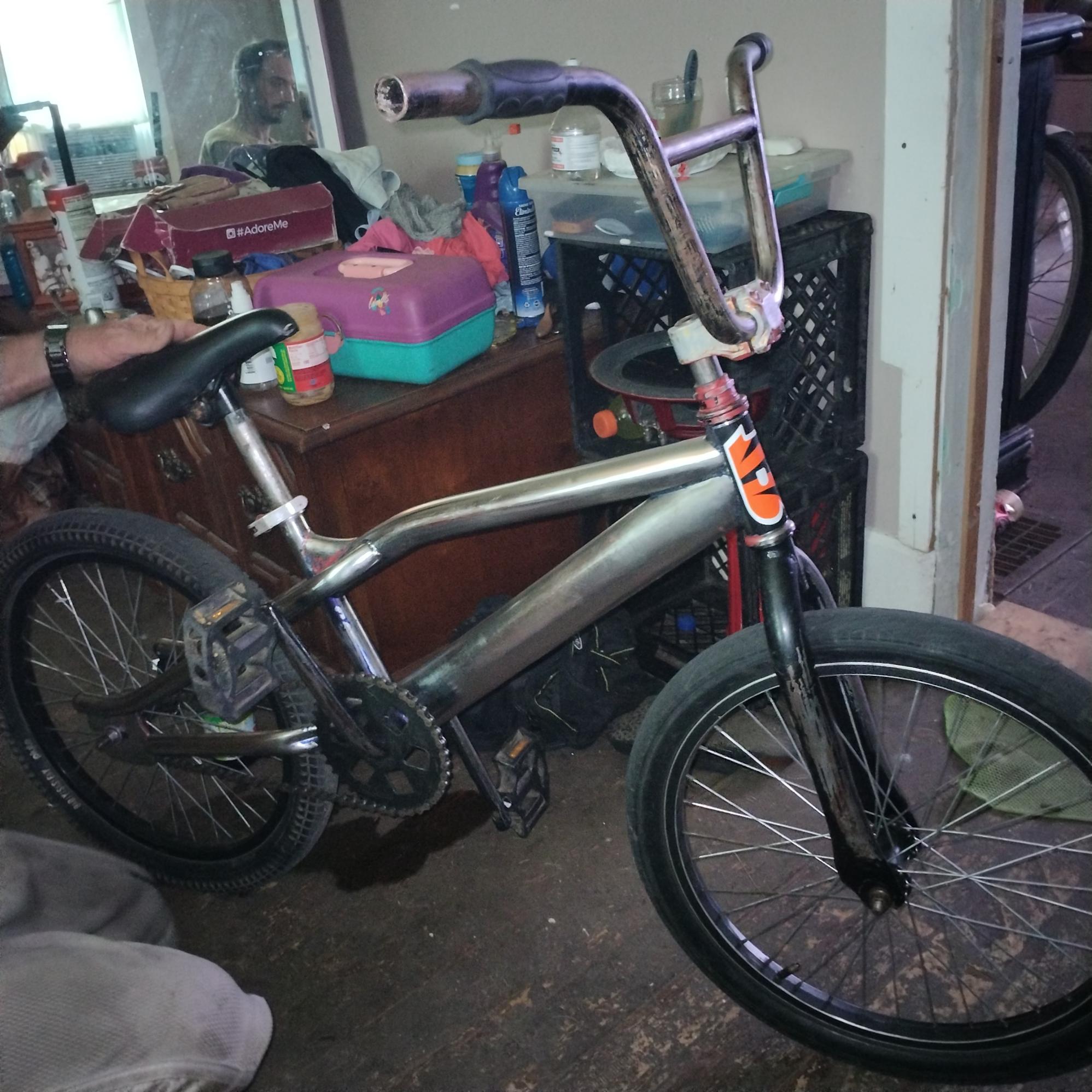 Genesis Bmx Silver, gray or bare metal