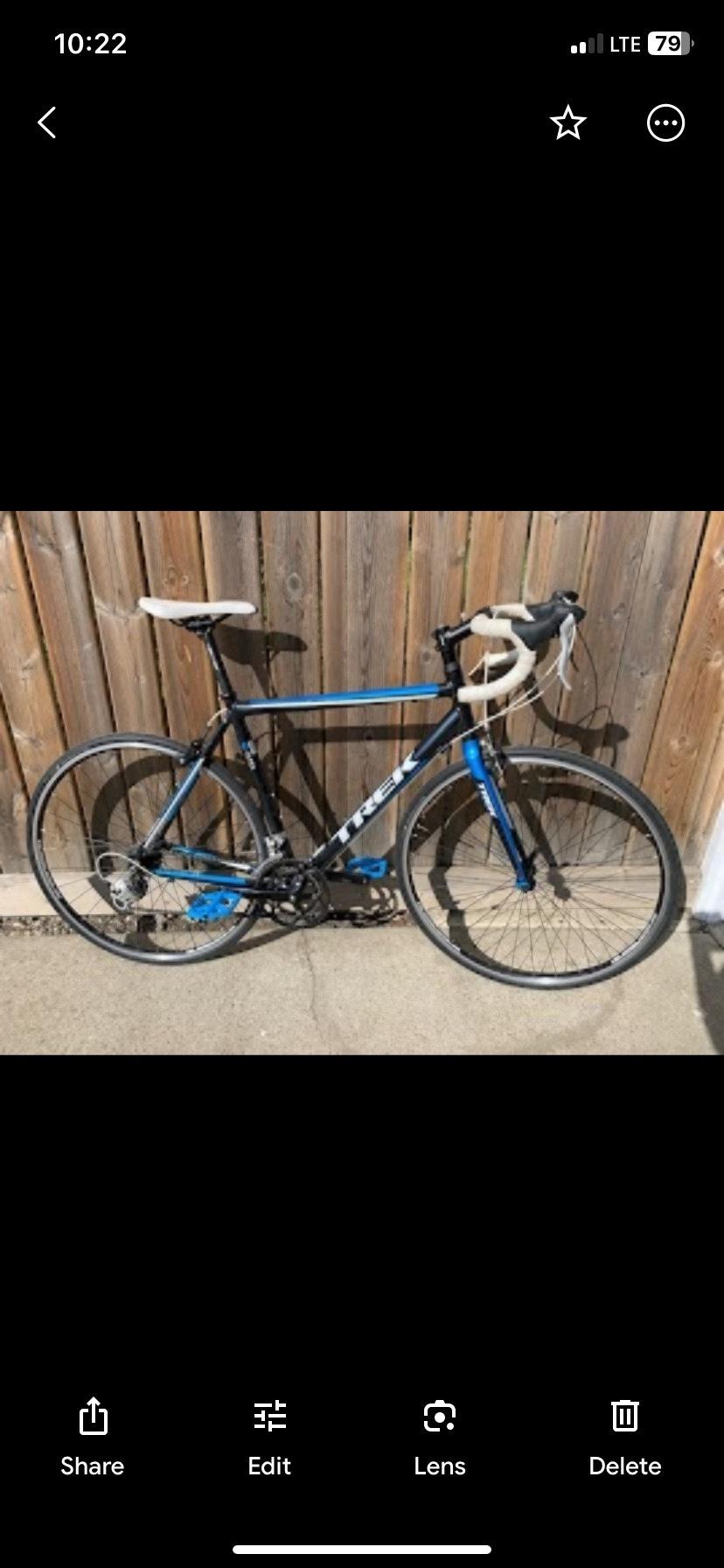 2017 Trek One series 1.1 Black, Blue, and White