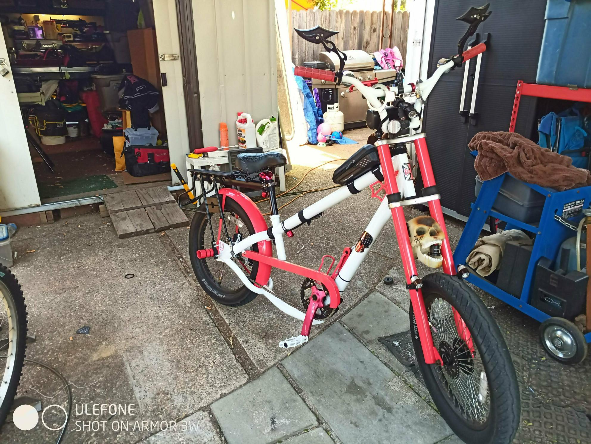 2005 Huffy Jesse James West coast chopper White and Red