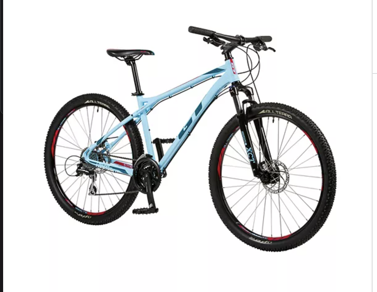 GT Bicycles GT laguna pro Blue, Red, and Pink