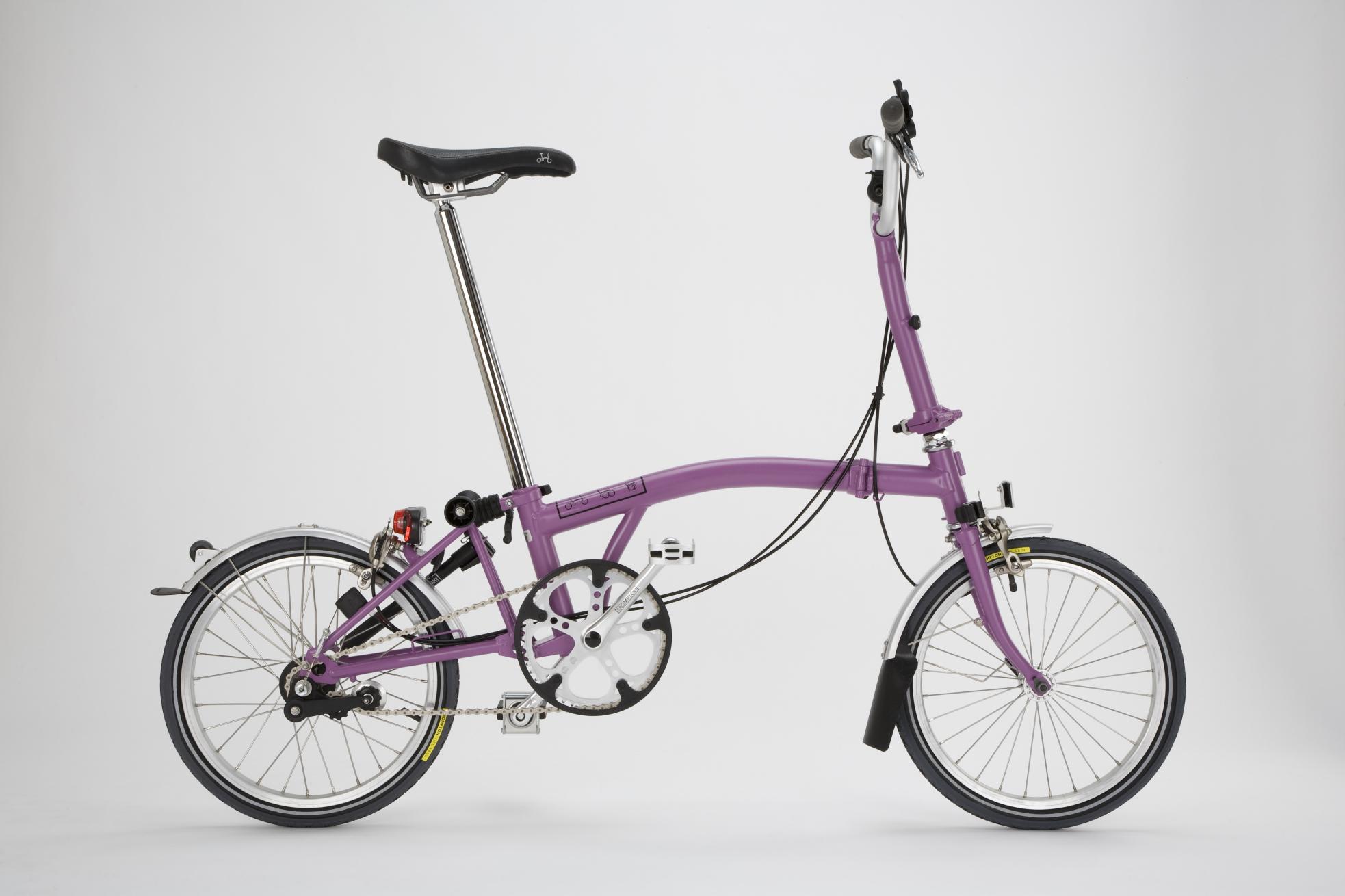 2010 Brompton Bicycle Purple