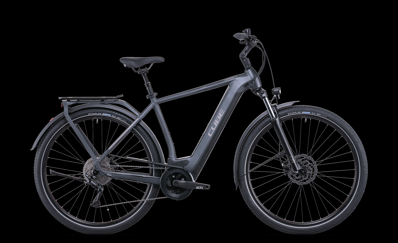 2021 Cube Kathmandu ONE E500 Iridium/ 58cm/Large Black