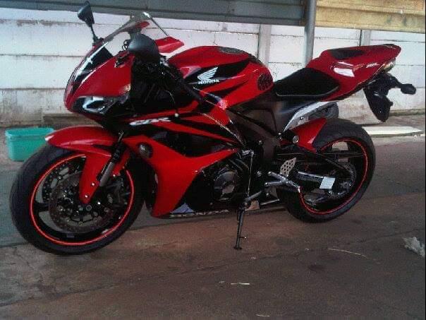2007 Honda Red and Black