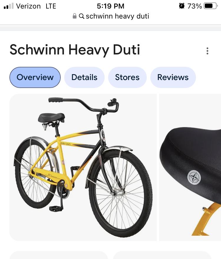 2019 Schwinn Heavy duti/ beach cruiser Yellow or Gold