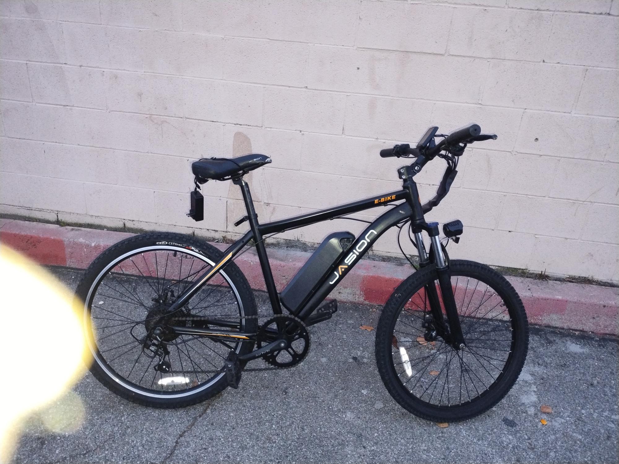 2023 Lectric eBikes EB5 Electric Bike Black, Orange, and White