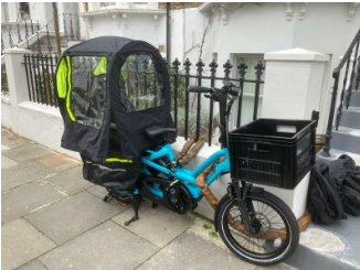 2023 Tern GSD S10 cargo bike (rear storage) Teal