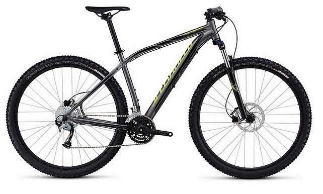 2014 Specialized Rockhopper Silver or Gray and Green