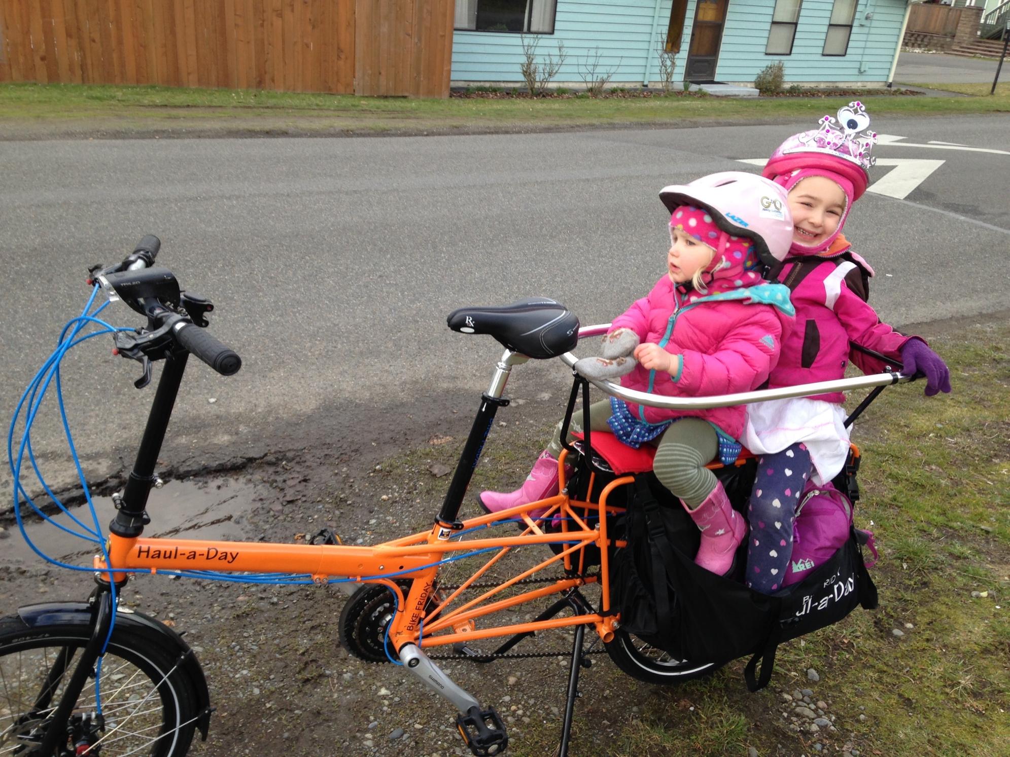 2017 Bike Friday Haul-a-Day cargo bike (rear storage) Orange