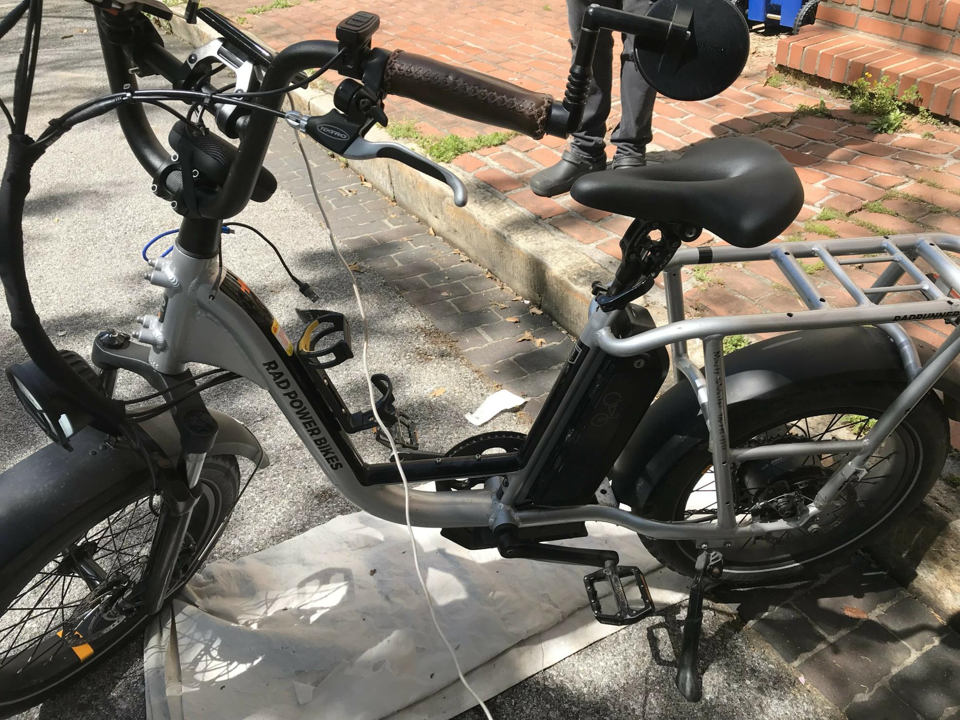 2021 Rad Power Bikes RadRunner Plus Silver, gray or bare metal