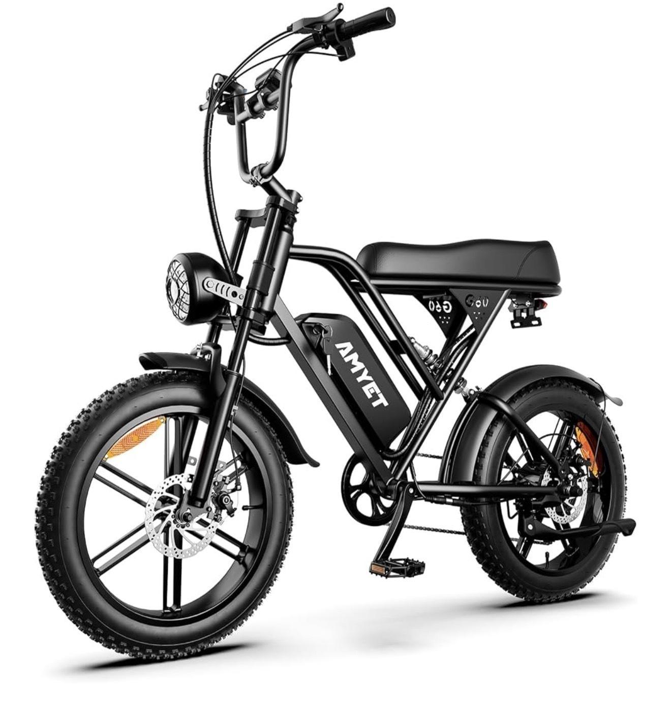 AMYET V9-G60 Peak 1500W Ebike Black