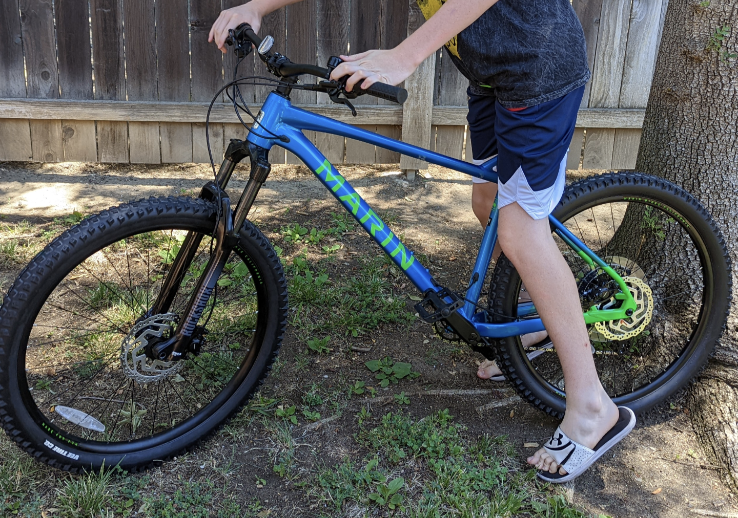 2022 Marin Bikes San Quentin 2 Blue and Green