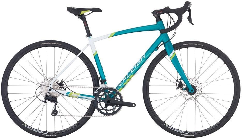 2016 Raleigh Revere 3 Teal, Green, and White