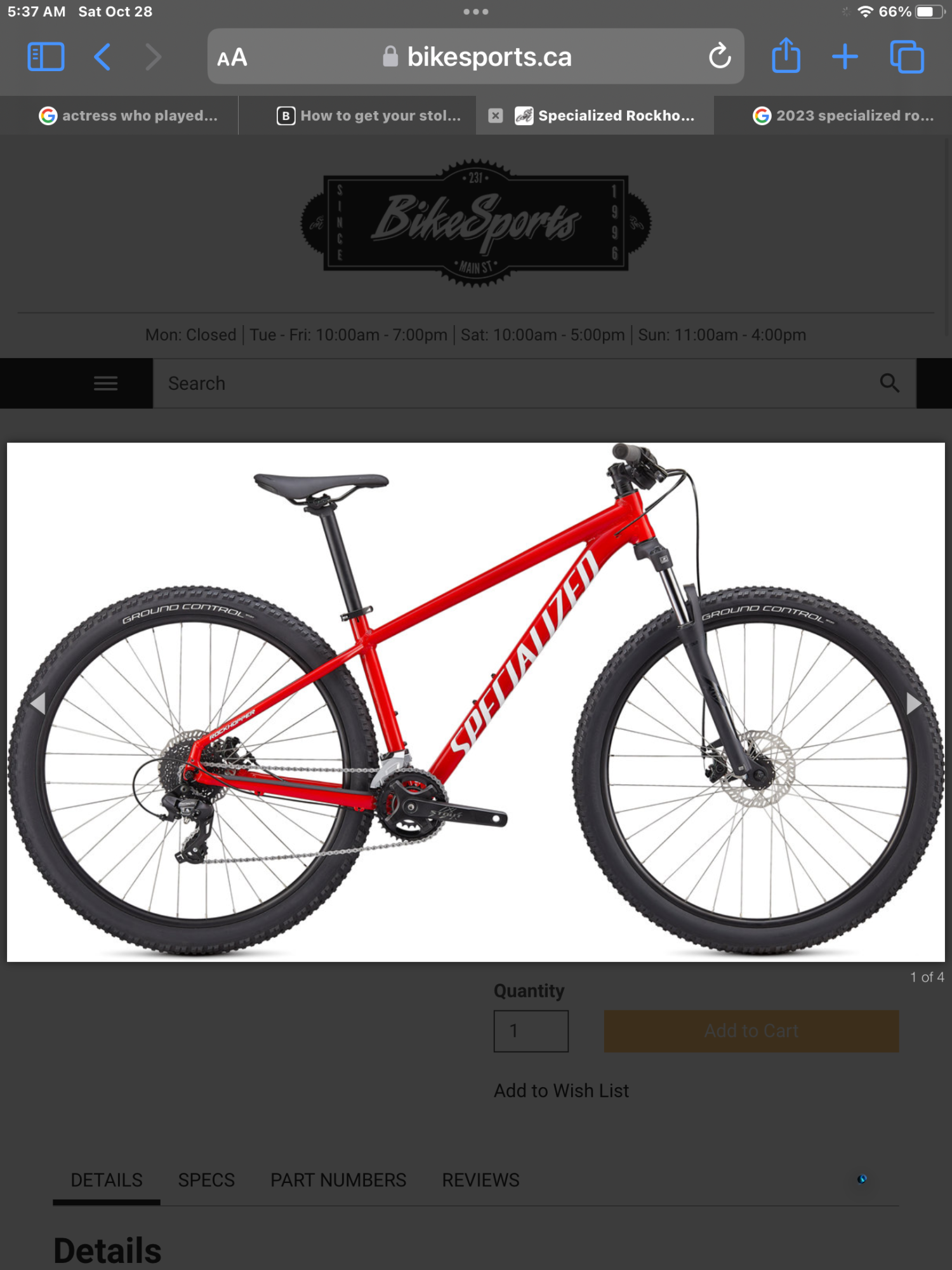 2022 Specialized Red