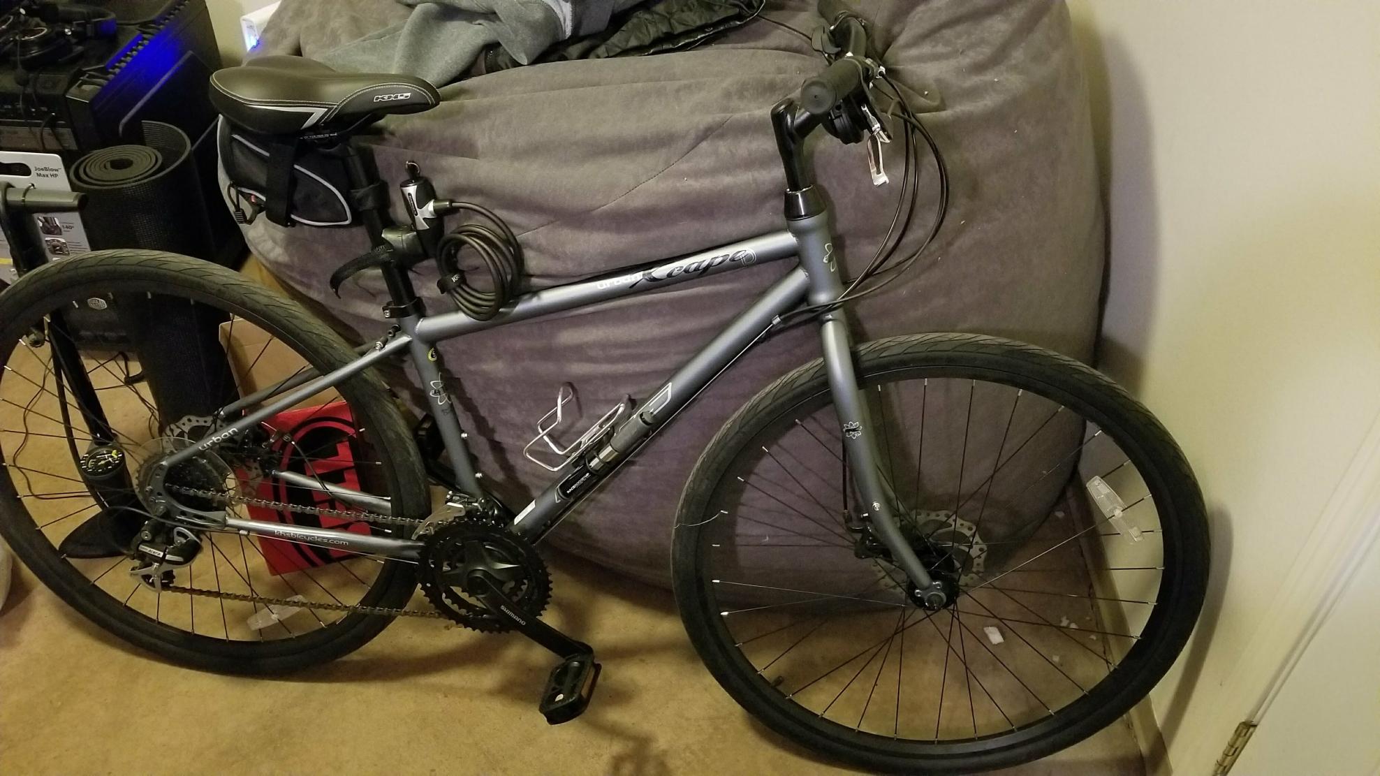 KHS Bicycles URBAN XCAPE Silver, gray or bare metal