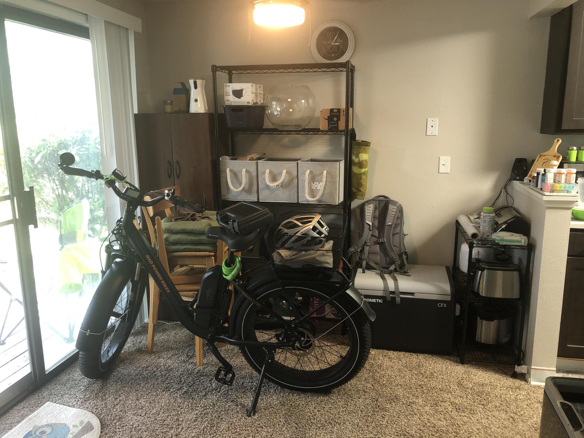 2021 Rad Power Bikes Rad Rover Step Thru Black and Stickers tape or other cover-up