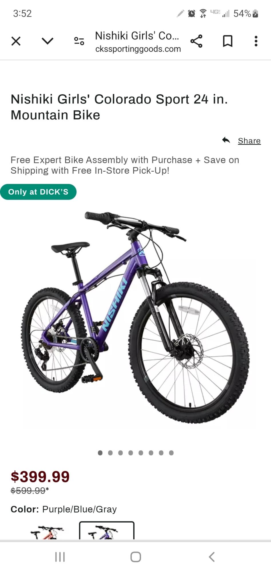 2023 Nishiki Colorado Sport (Girls) Purple