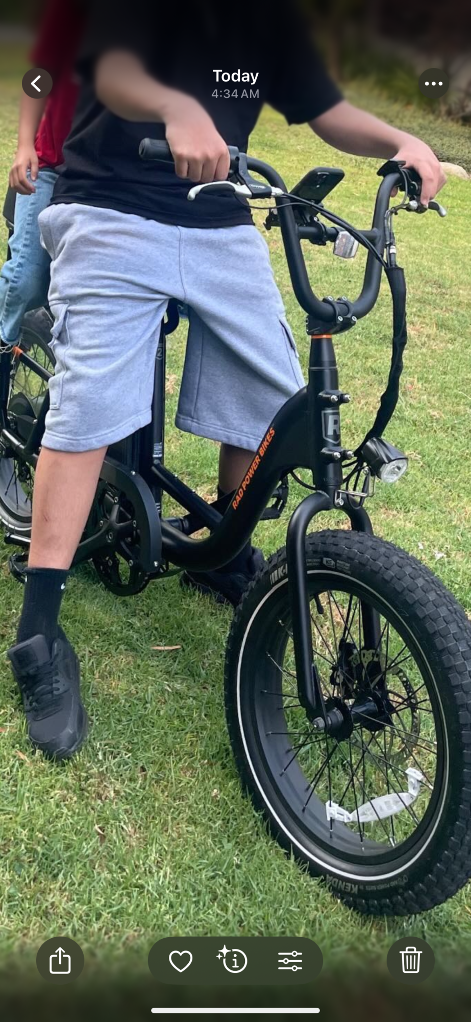 2022 Rad Power Bikes RadRunner™ 2 Electric Utility Bike Black and Orange