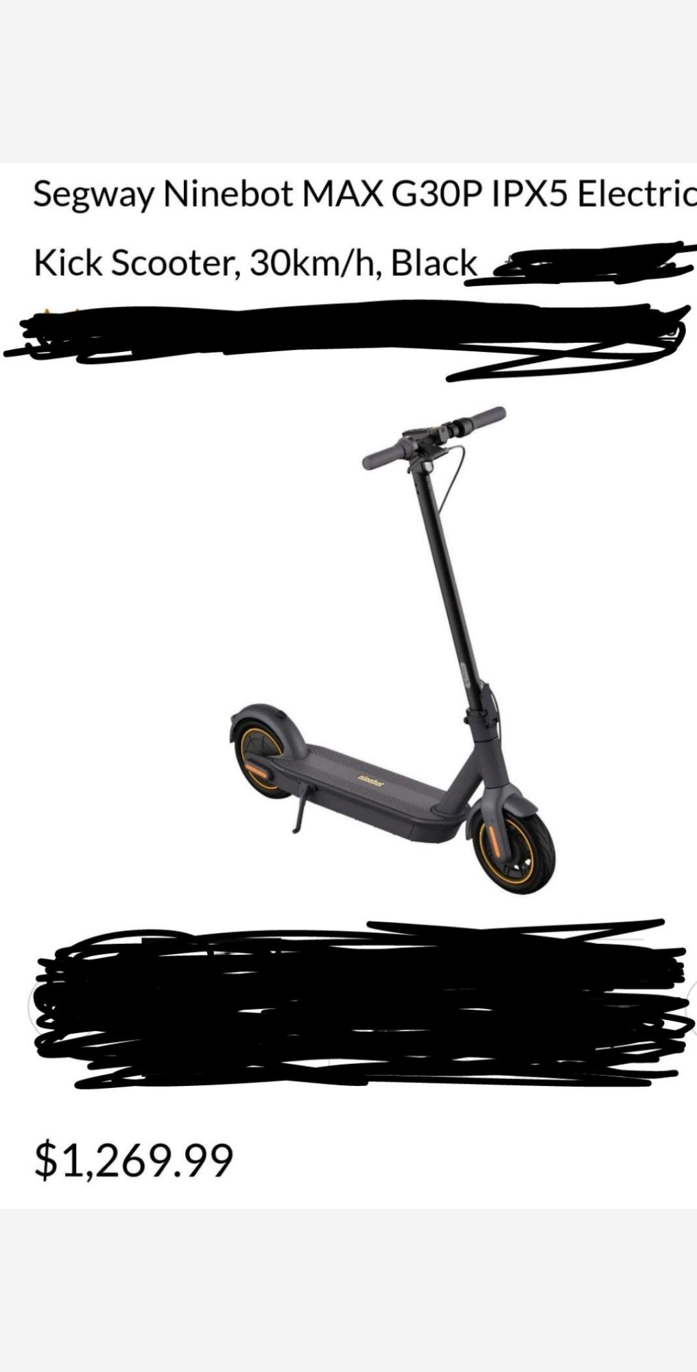 2024 Segway Ninebot Silver, gray or bare metal